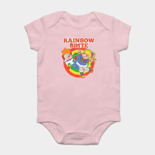 Distressed Rainbow Brite Baby Bodysuit